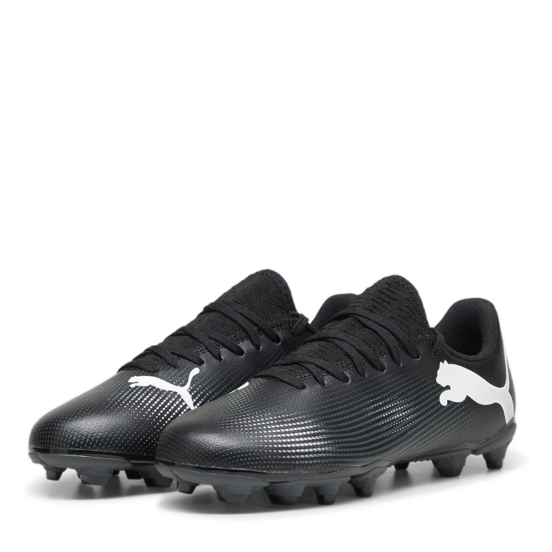 Image of Puma Future 7 Play Junior Firm Ground Football Boots - Black 3