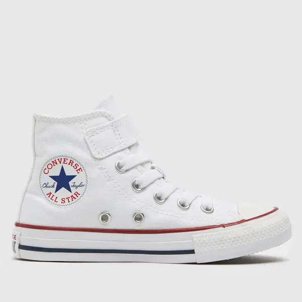 Image of Converse white hi 1v easy-on Junior trainers White UK 2 (EU 34)