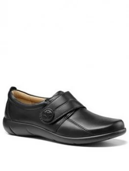 Image of Hotter Sugar Wide Fit Touch Close Shoes - Black, Size 8, Women