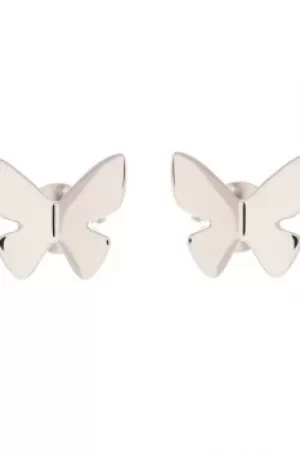 Image of Ladies Olivia Burton Silver Plated Butterfly Stud Earrings OBJ16SBE03