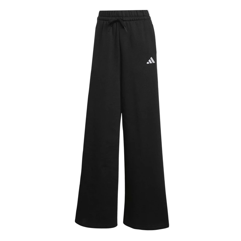 Image of adidas Essentials Wide Leg Fleece Pant Womens Black female XS (4-6)