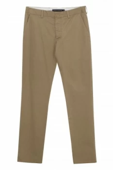 Image of Mens French Connection Machine Gun Strech Slim Trousers Medium Brown