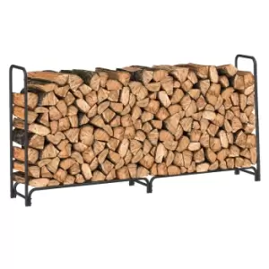 Image of Neo 240cm Metal Log Storage Rack with Cover