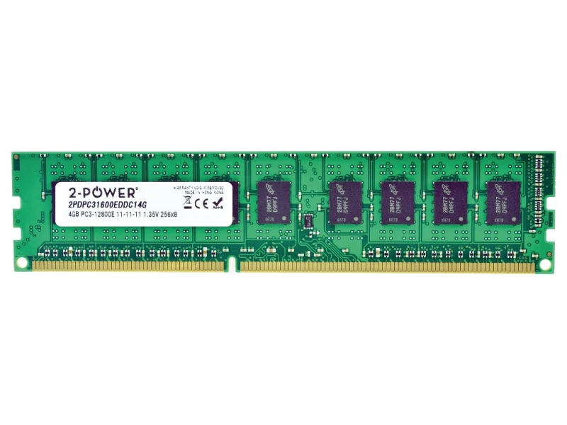 Image of 2-Power 4GB DDR3L 1600MHz ECC + TS UDIMM Memory