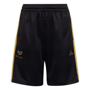 Image of adidas Salah Shorts Kids - Black / Gold Metallic