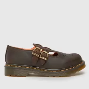 Image of Dr Martens 8065 Mary Jane Flat Shoes In Brown