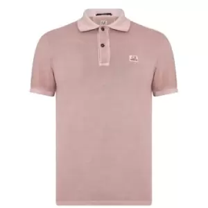 Image of CP Company Resist Dye Polo Shirt - Brown