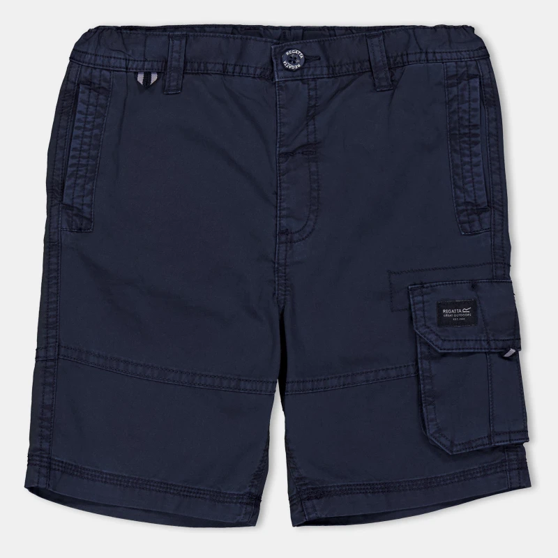 Image of Regatta Shorewalk Multi Pocket Shorts Walking Short Unisex Kids - Green Green 5 - 6 Years