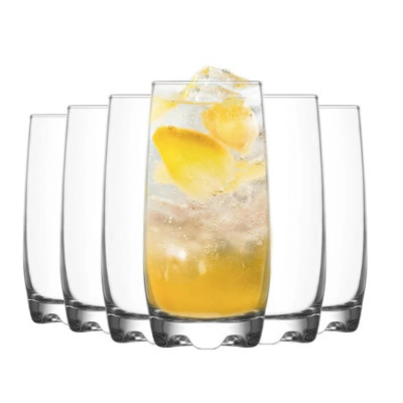 Image of LAV Glassware Lav Adora Highball Glasses - 390Ml - Clear - Pack Of 6