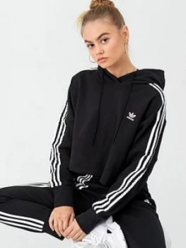 Image of adidas Originals Cropped Hood - Black, Size 8, Women