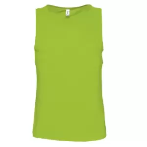 Image of SOLS Mens Justin Sleeveless Tank / Vest Top (L) (Lime)