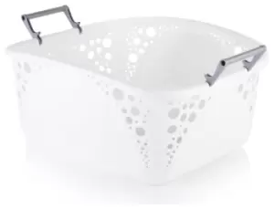 Image of Minky 40 Litre Stackable Laundry Basket - White