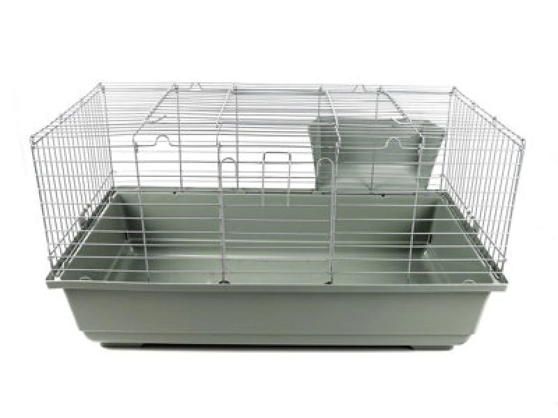 Image of Little Friends Rabbit 120 Large Indoor Rabbit & Guinea Pig Cage 120X59X50Cm Beige/silver