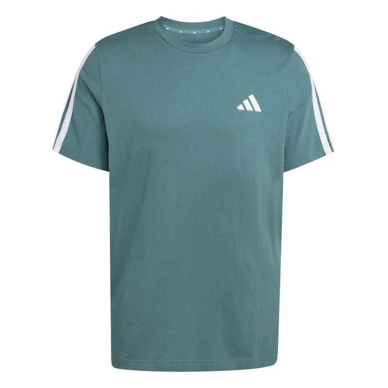 Image of adidas Essentials 3-Stripes T-Shirt Mens Teal male L