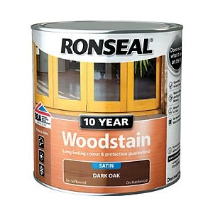 Image of Ronseal 10 Year Woodstain - Dark Oak 2.5L