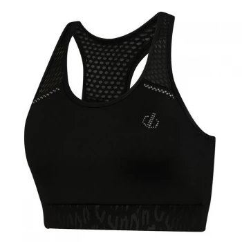 Image of Dare2B Swarovski Embellished You're A Gem Sports Bra - Black