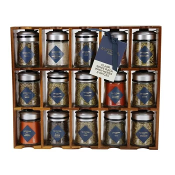 Image of La Cucina 15 Jar Spice Rack - Multi