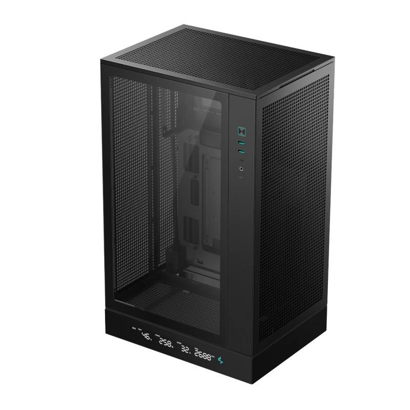 Image of DeepCool CH270 Digital Mini Tower SFF MATX Gaming Case Black - R-CH270-BKNDM0-G-1