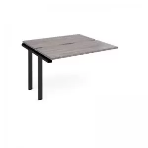 Image of Adapt add on unit single 1200mm x 1200mm - Black frame and grey oak