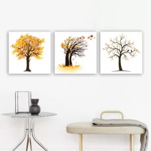 Image of P113281273 Multicolor Decorative Canvas Painting (3 Pieces)
