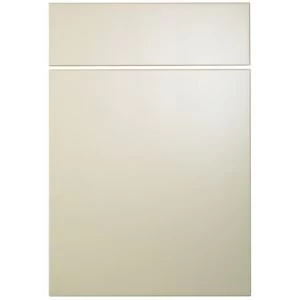 Image of Cooke Lewis Raffello High Gloss Cream Drawerline door drawer front W500mm Pack of 1