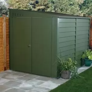 Image of Tri-Metals Protect A Bike Metal 9X5 Motorbike Store Olive