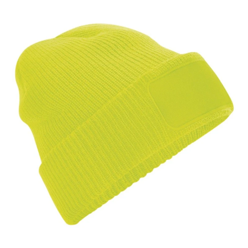 Image of Beechfield Beechfield Men Thinsulate Printer Beanie in Yellow Yellow One Size Male 5059444495250