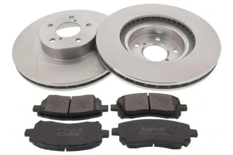 Image of MAPCO 47542 Brake disc and pads set Front Axle, Brake Disc Type: Vented Brake Set,disc brakes (3405)