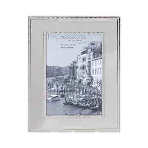 Image of 4" x 6" - Impressions Nickel Plated Steel Photo Frame