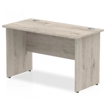 Image of Trexus Slim Rectangular Desk Panel End Leg 1200x600mm Grey Oak Ref