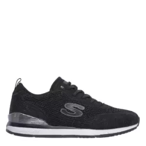 Image of Skechers Knit W Mylar Fleck Bungee Slip - Black