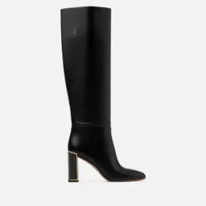 Image of Kate Spade New York Merritt Leather Knee High Heeled Boots - UK 4