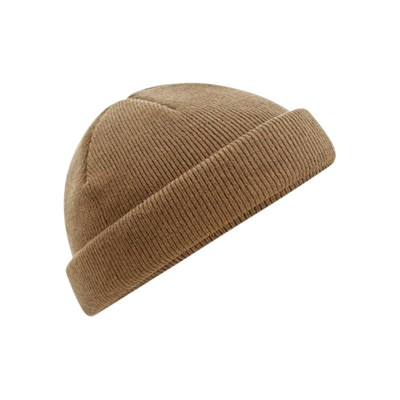 Image of Beechfield Beechfield Men Fisherman Mini Beanie in Beige Beige One Size Male 5059958859975