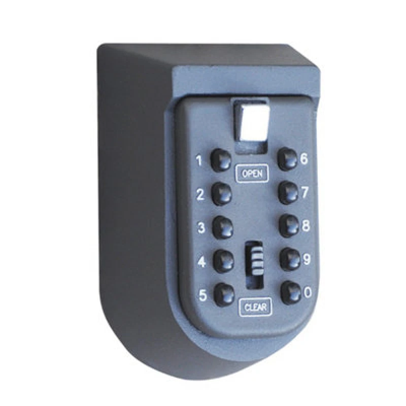 Image of Loops Wall Mounted Key Safe - Weather Resistant Rubber Seal - 10 Digit Mechanical Safe Multi