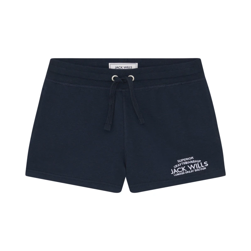 Image of Jack Wills Wills Bea Fleece Girls Short - Blue Blue 7 - 8 Years