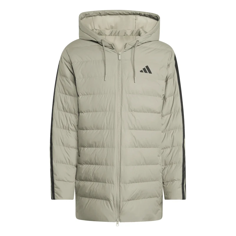 Image of Adidas Hooded parka adidas Essentials Climawarm 3 stripes Vert Male L