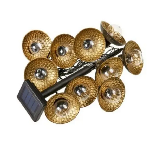 Image of Lantern Solar Garden String Lights 10 Warm White LED - 4.7m by Smart Solar