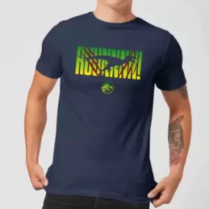 Image of Jurassic Park Run! Mens T-Shirt - Navy - M