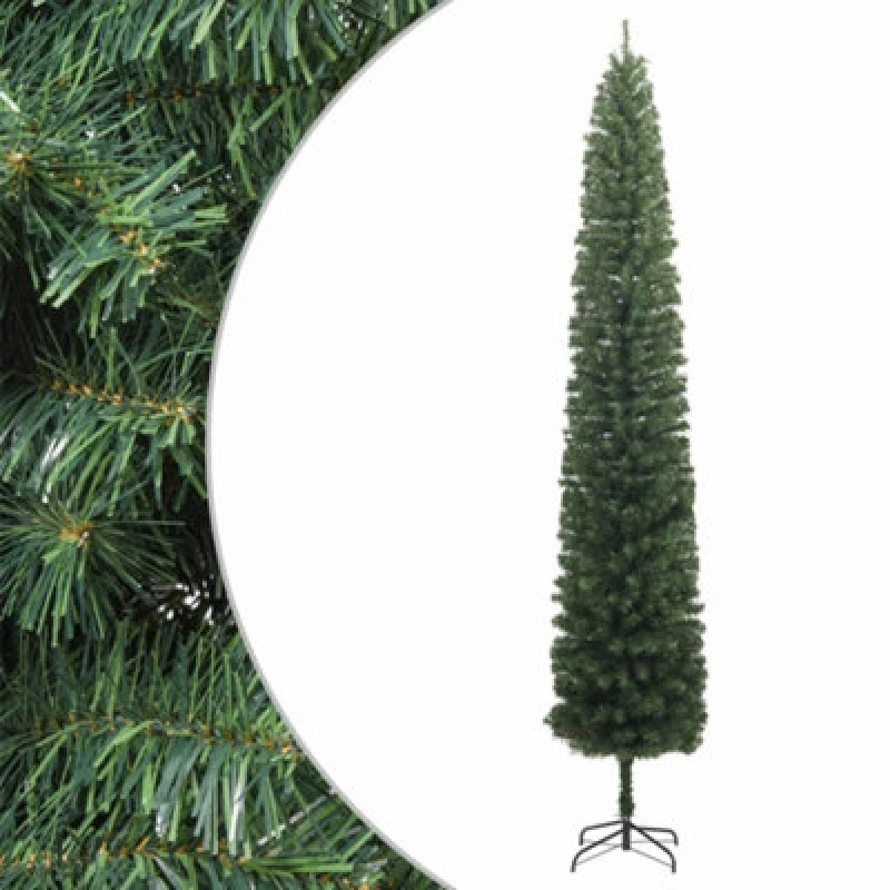 Image of Vidaxl Slim Christmas Tree With Stand 300 Cm Pvc