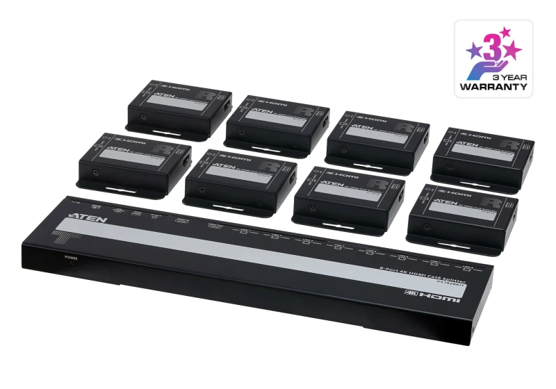 Image of Aten ATEN VS1828KIT-AT-G video splitter HDMI 2x HDMI VS1828KIT