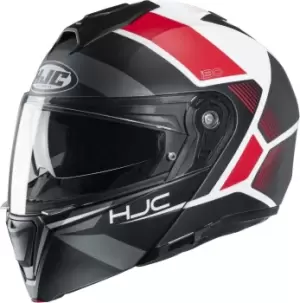 Image of HJC i90 Hollen Helmet, black-grey-red Size M black-grey-red, Size M