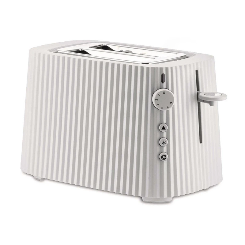 Image of Alessi Toaster - Plisse White White MDL08 W/UK