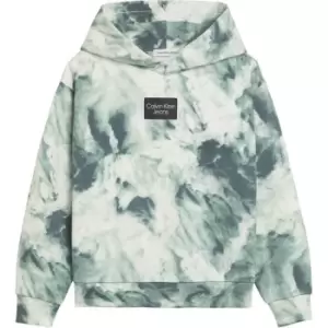 Image of Calvin Klein Jeans Tie Dye Aop Hoodie - Multi