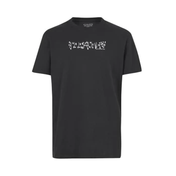 Image of AllSaints Starsaint Short Sleeve Crew - Jet Black