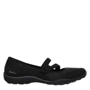 Image of Skechers Breathe-Easy Womens Slip On Shoes - Black