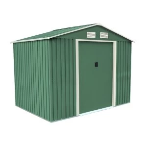 Image of Charles Bentley 8ft x 6ft Metal Apex Garden Shed