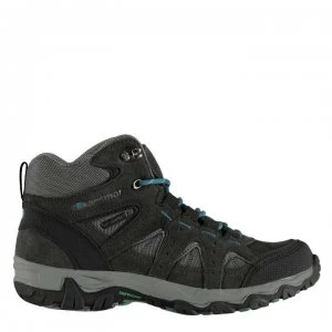 Image of Karrimor Mount Mid Junior Walking Shoes - Grey/Teal
