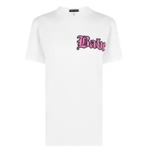 Image of I Saw It First Babe T-Shirt - White