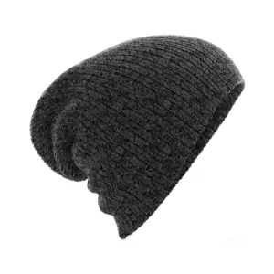 Image of Beechfield Heavy Gauge Slouch Beanie (One Size) (Antique Grey)