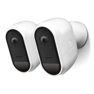 Image of Swann 1080p HD Wireless WiFi Facial Recognition Night Vision White Camera